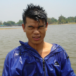 masturbating in a lake