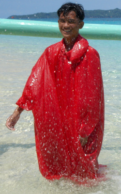 Wet friends cum together