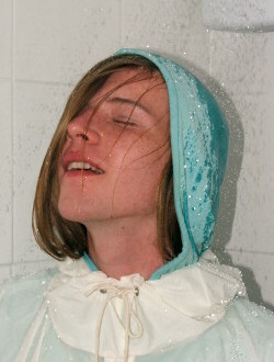 shower in clothes